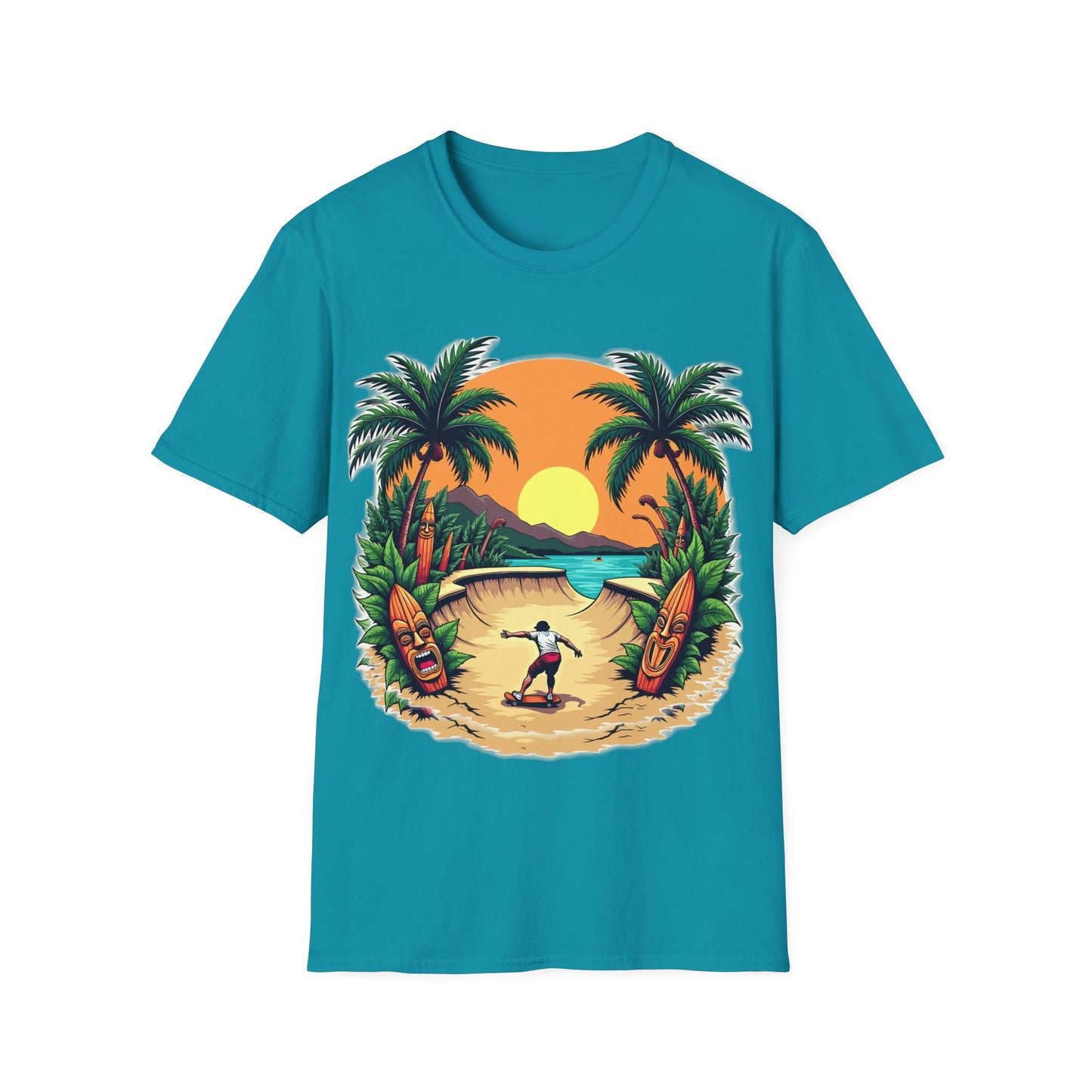 Hawaiian Skateboarder T-Shirt
