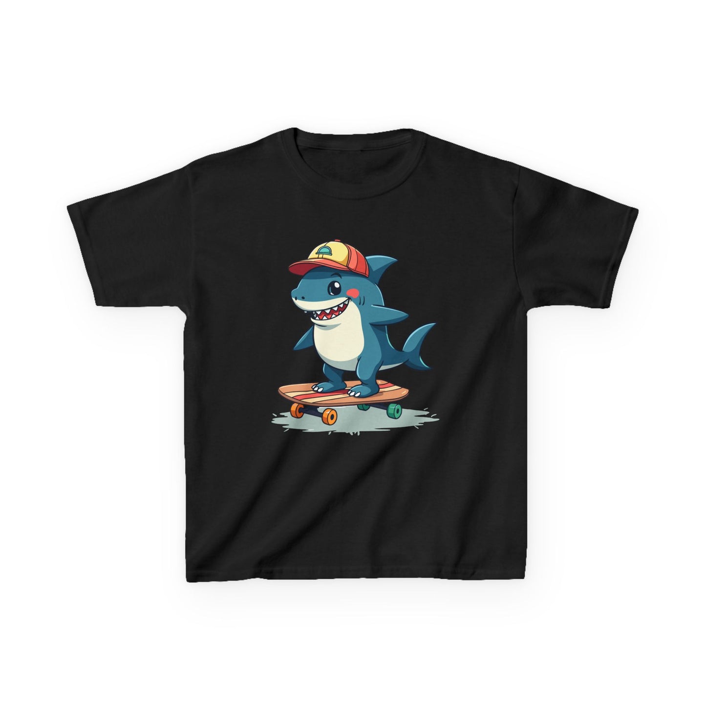 Skateboarding Shark Kid's Tee