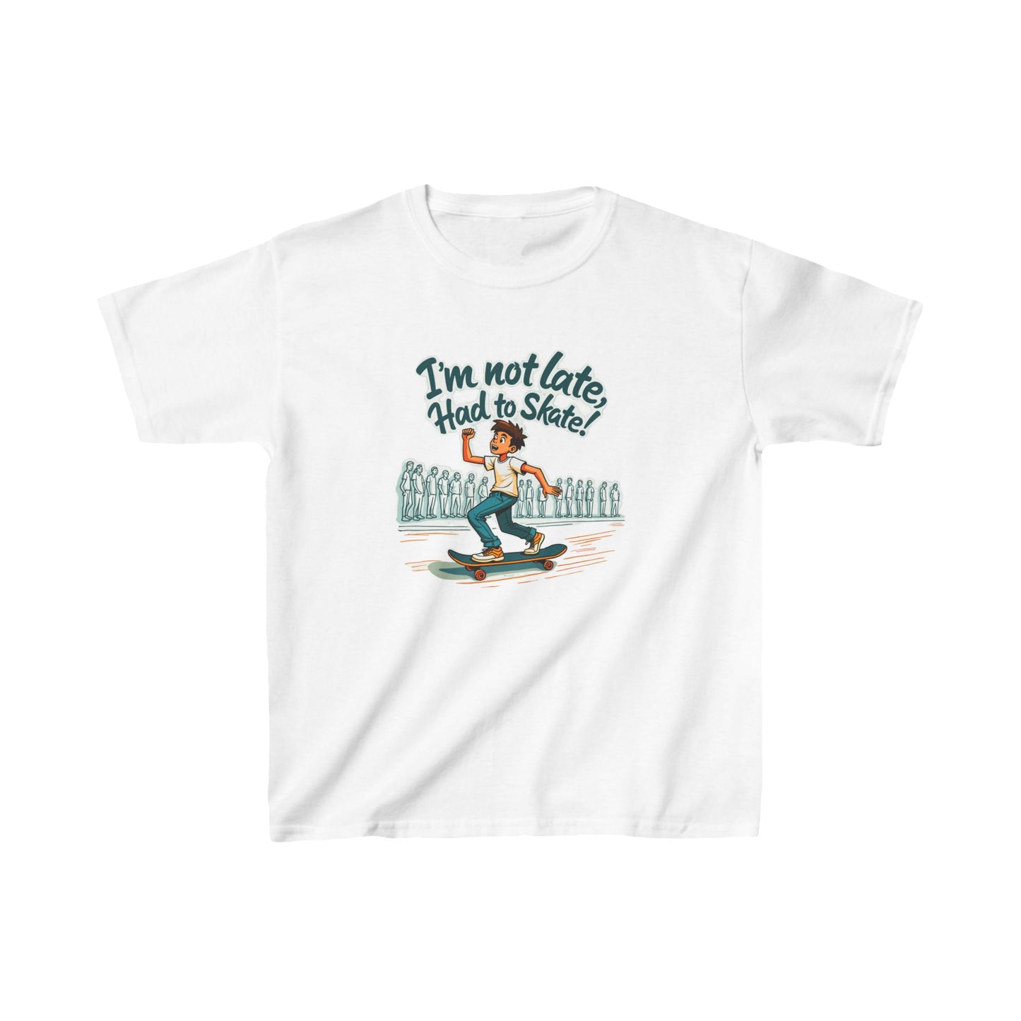 I'm Not Late Had To Skate Boy Kid's Tee