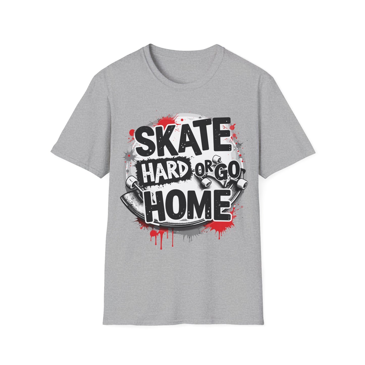 Skate Hard or Go Home Splatter T-Shirt
