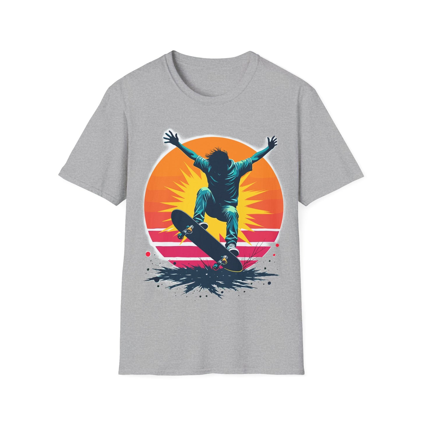Retro Sun Skater T-Shirt