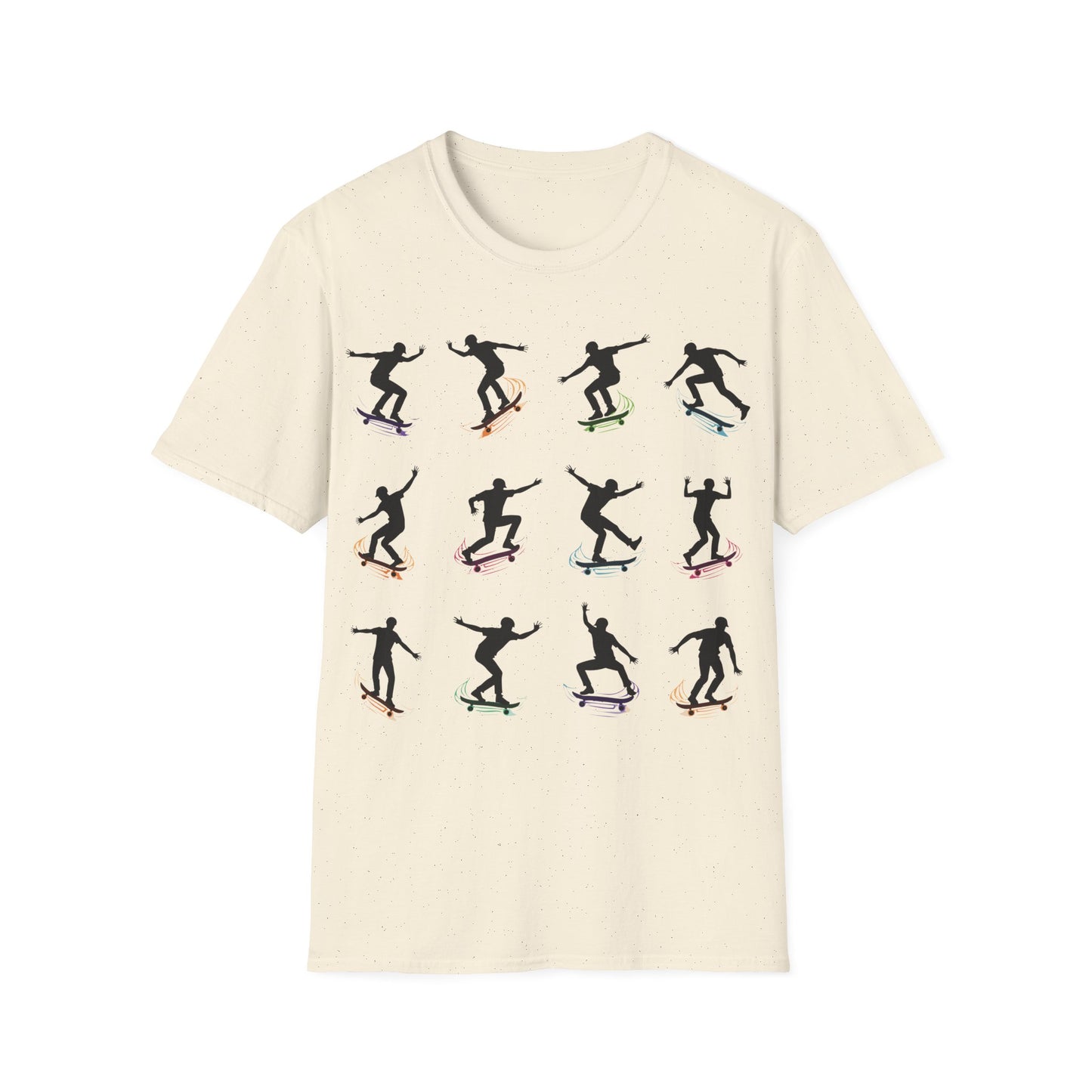 Crazy Skateboarders With Swirls T-Shirt