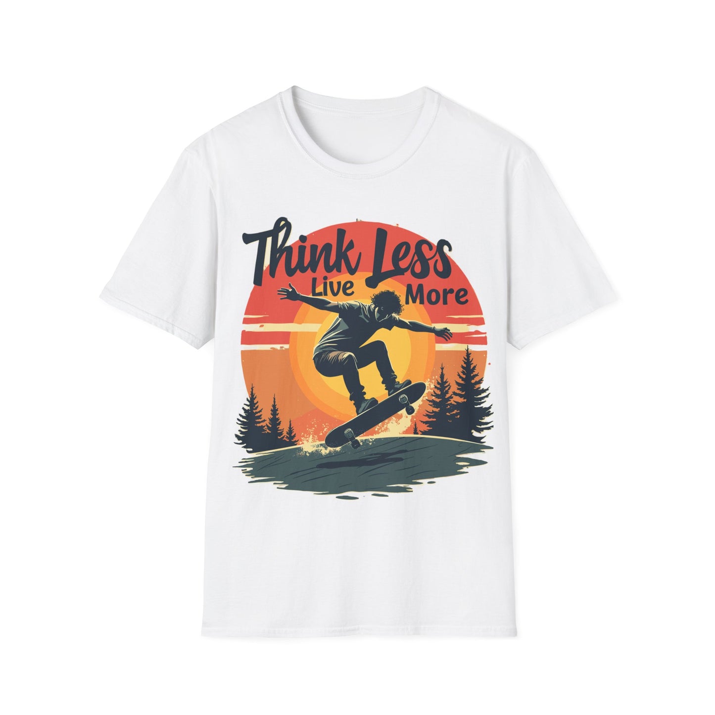 Think Less Live More Retro T-Shirt