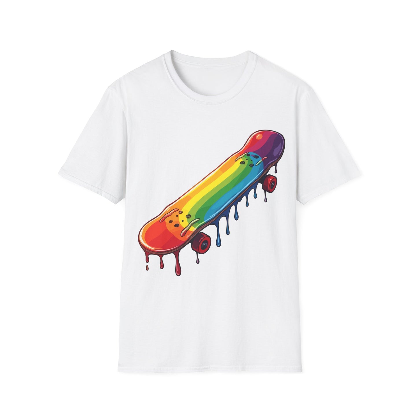 Dripping Paint Skateboard T-Shirt