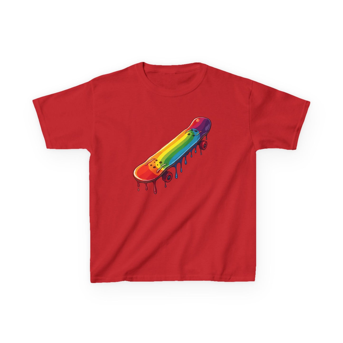 Dripping Paint Skateboard Kid's Tee