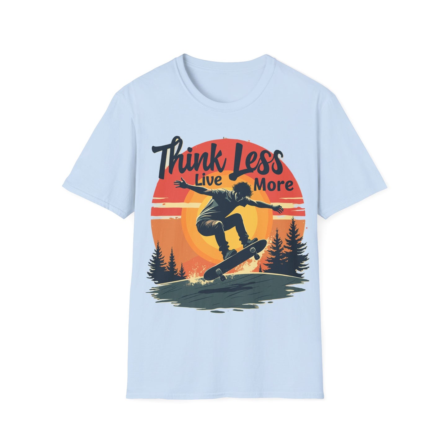 Think Less Live More Retro T-Shirt