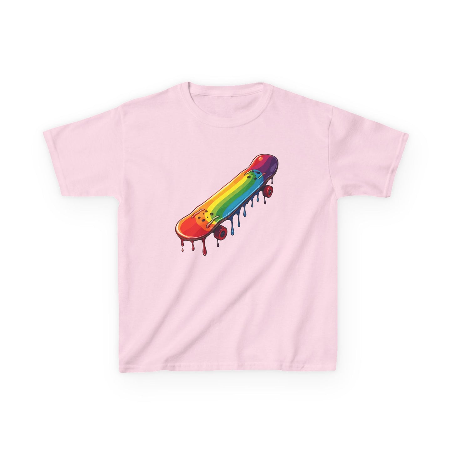 Dripping Paint Skateboard Kid's Tee