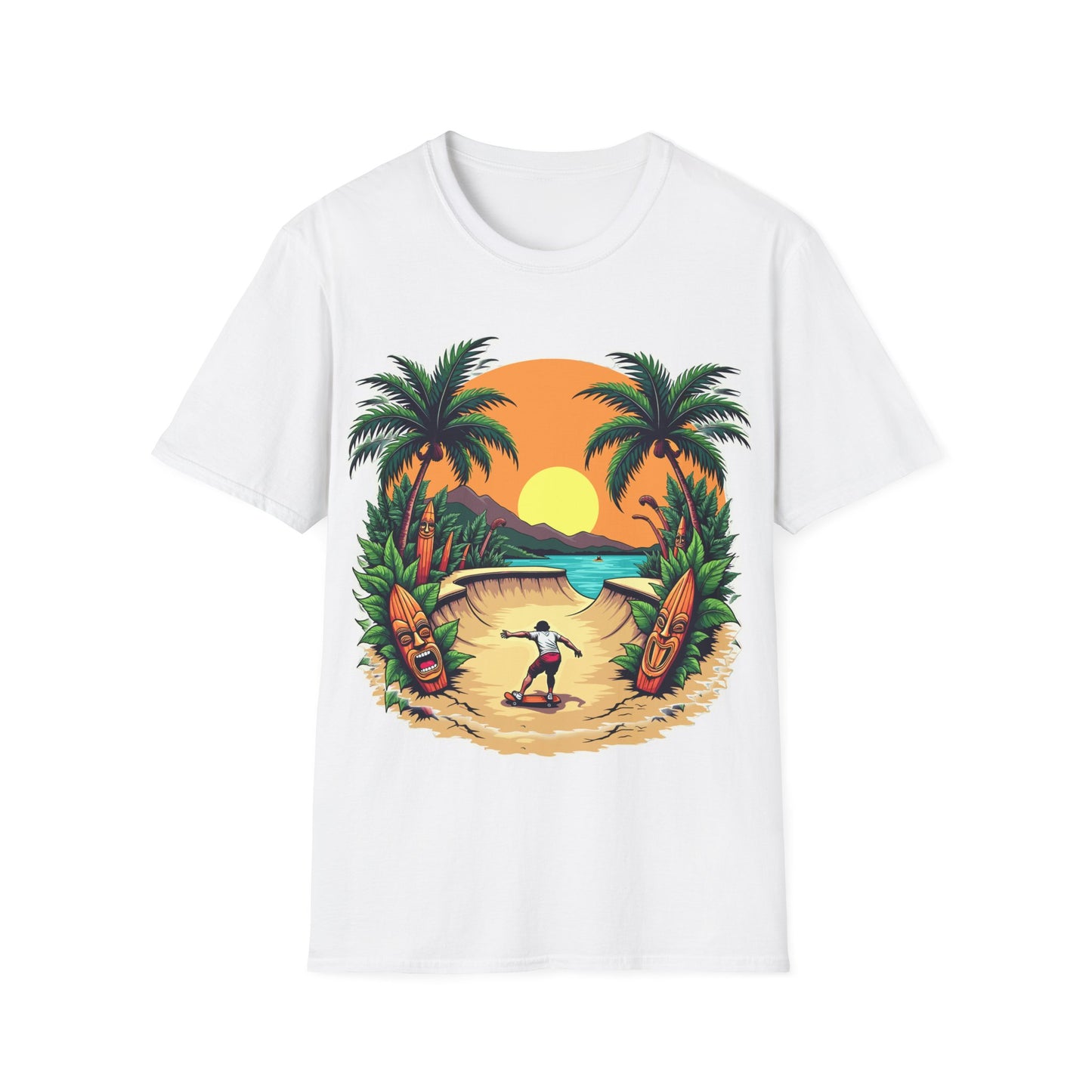 Hawaiian Skateboarder T-Shirt