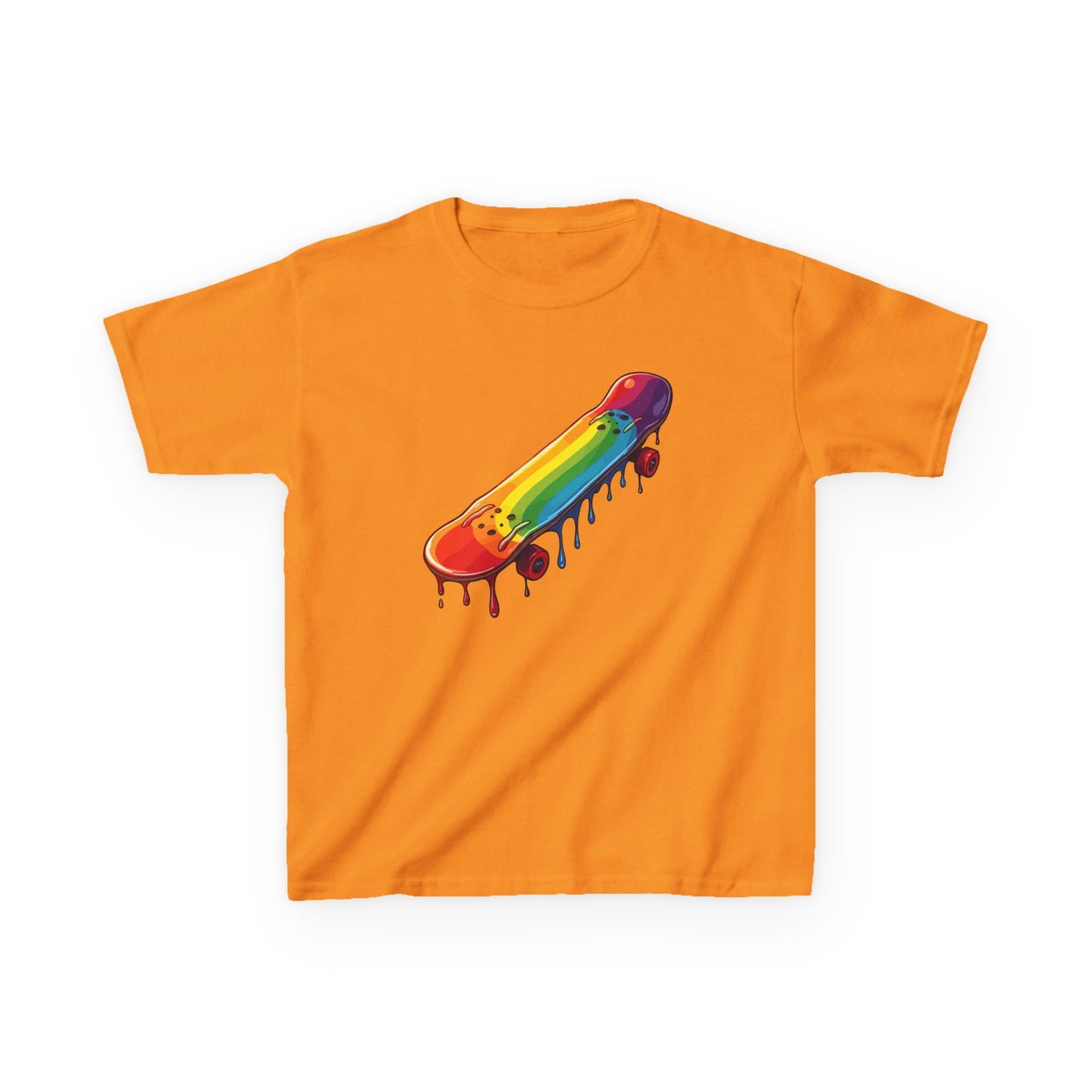Dripping Paint Skateboard Kid's Tee