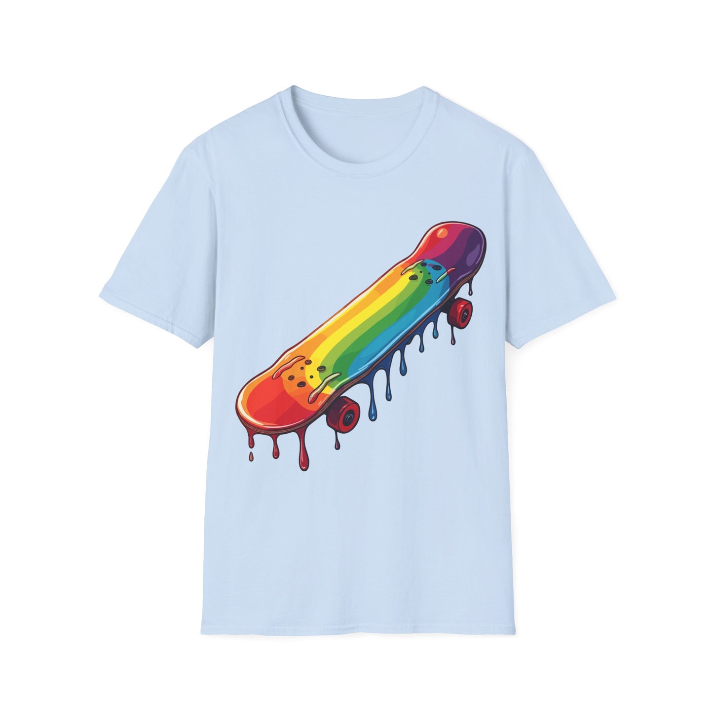 Dripping Paint Skateboard T-Shirt