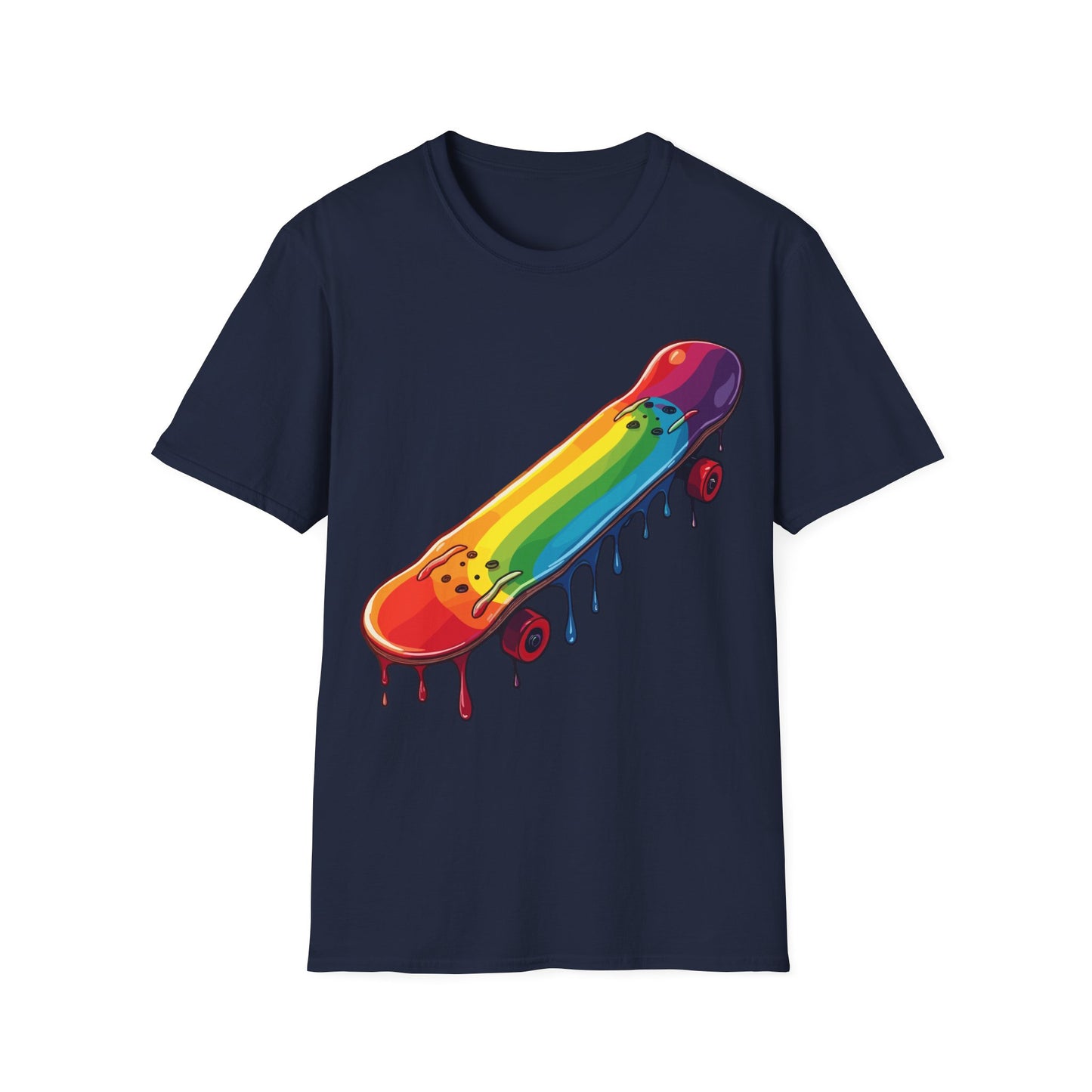 Dripping Paint Skateboard T-Shirt