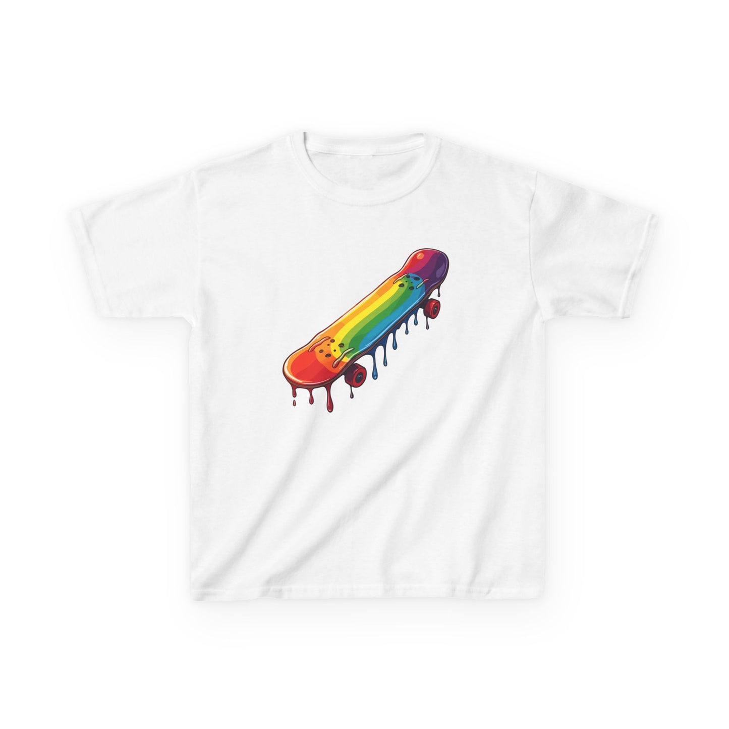 Dripping Paint Skateboard Kid's Tee