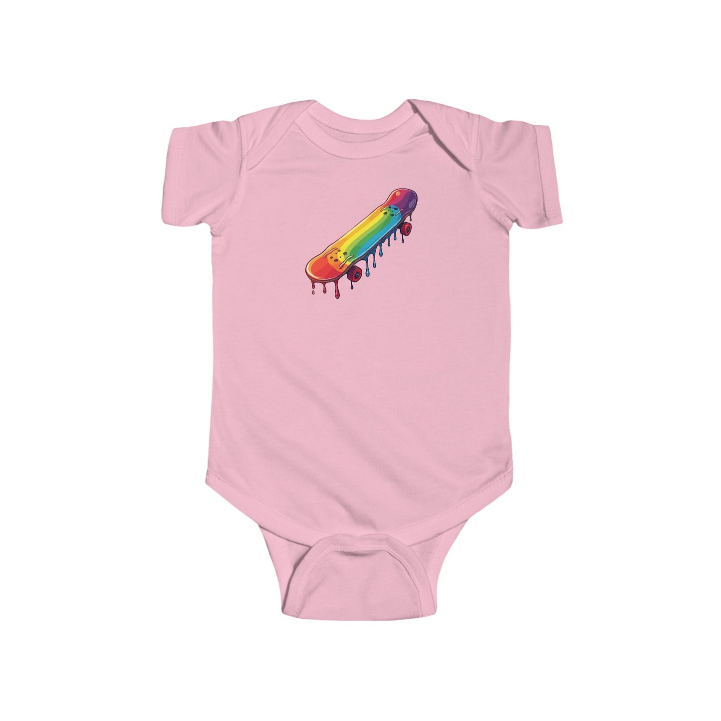 Dripping Paint Skateboard Infant Onesie