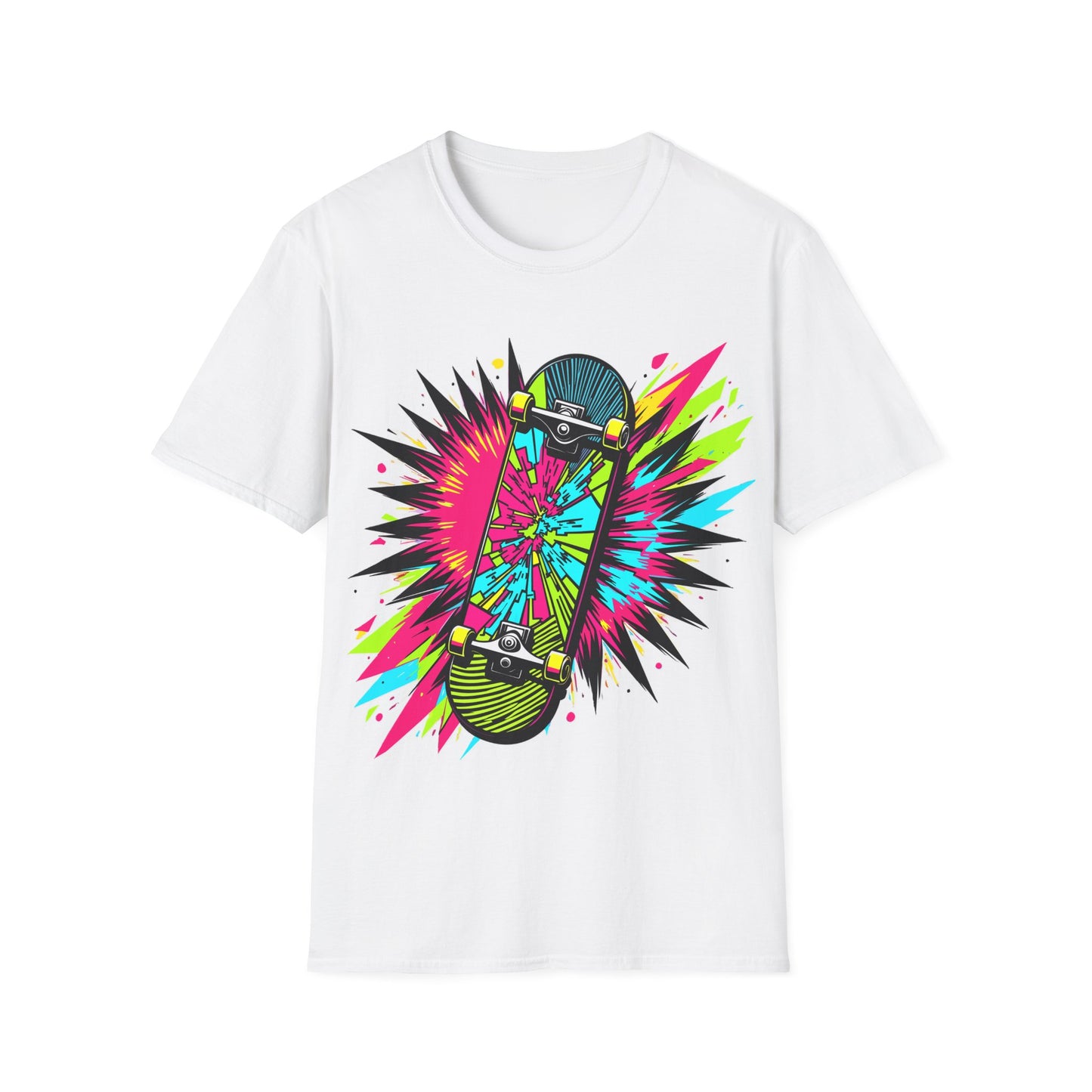 Neon Skateboard T-Shirt
