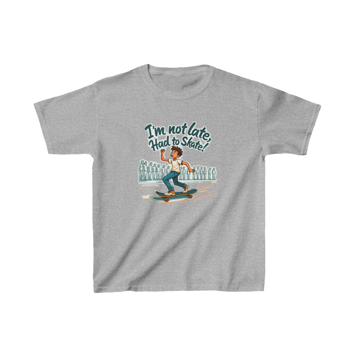 I'm Not Late Had To Skate Boy Kid's Tee