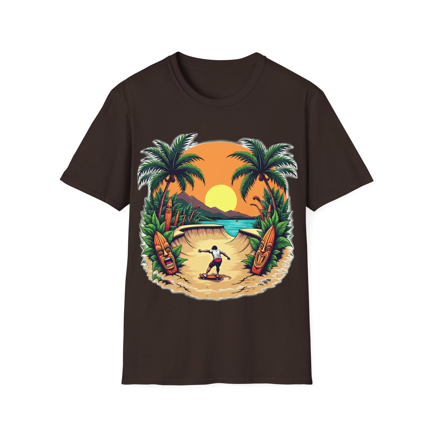Hawaiian Skateboarder T-Shirt