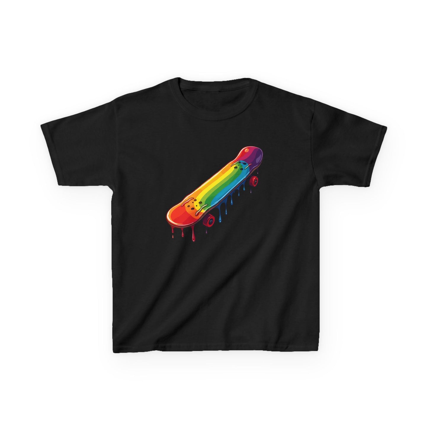 Dripping Paint Skateboard Kid's Tee