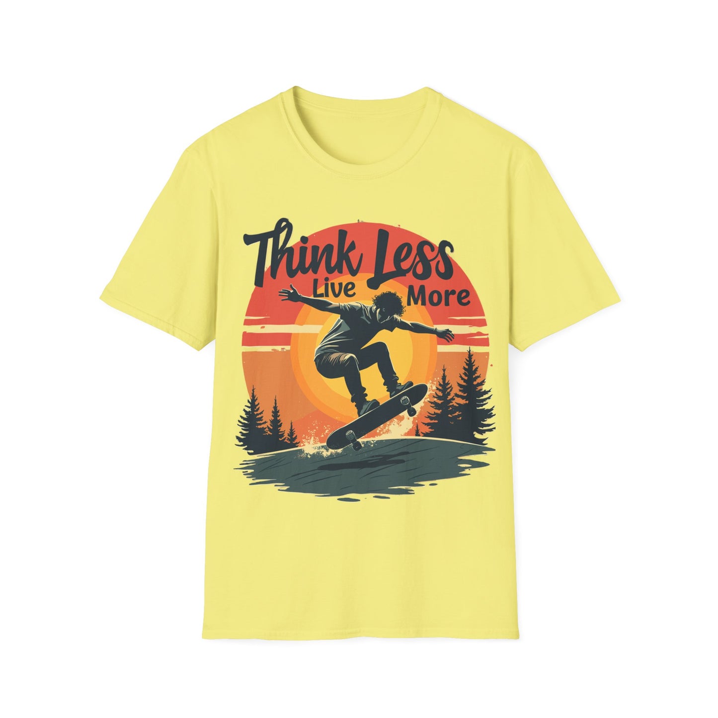 Think Less Live More Retro T-Shirt