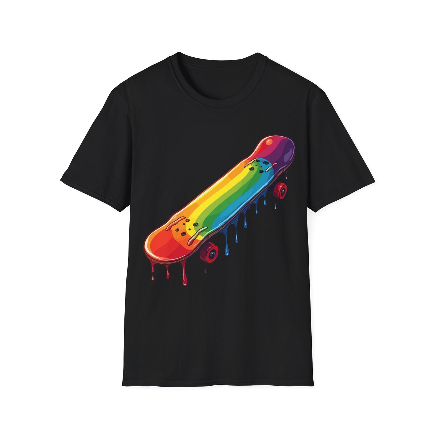 Dripping Paint Skateboard T-Shirt