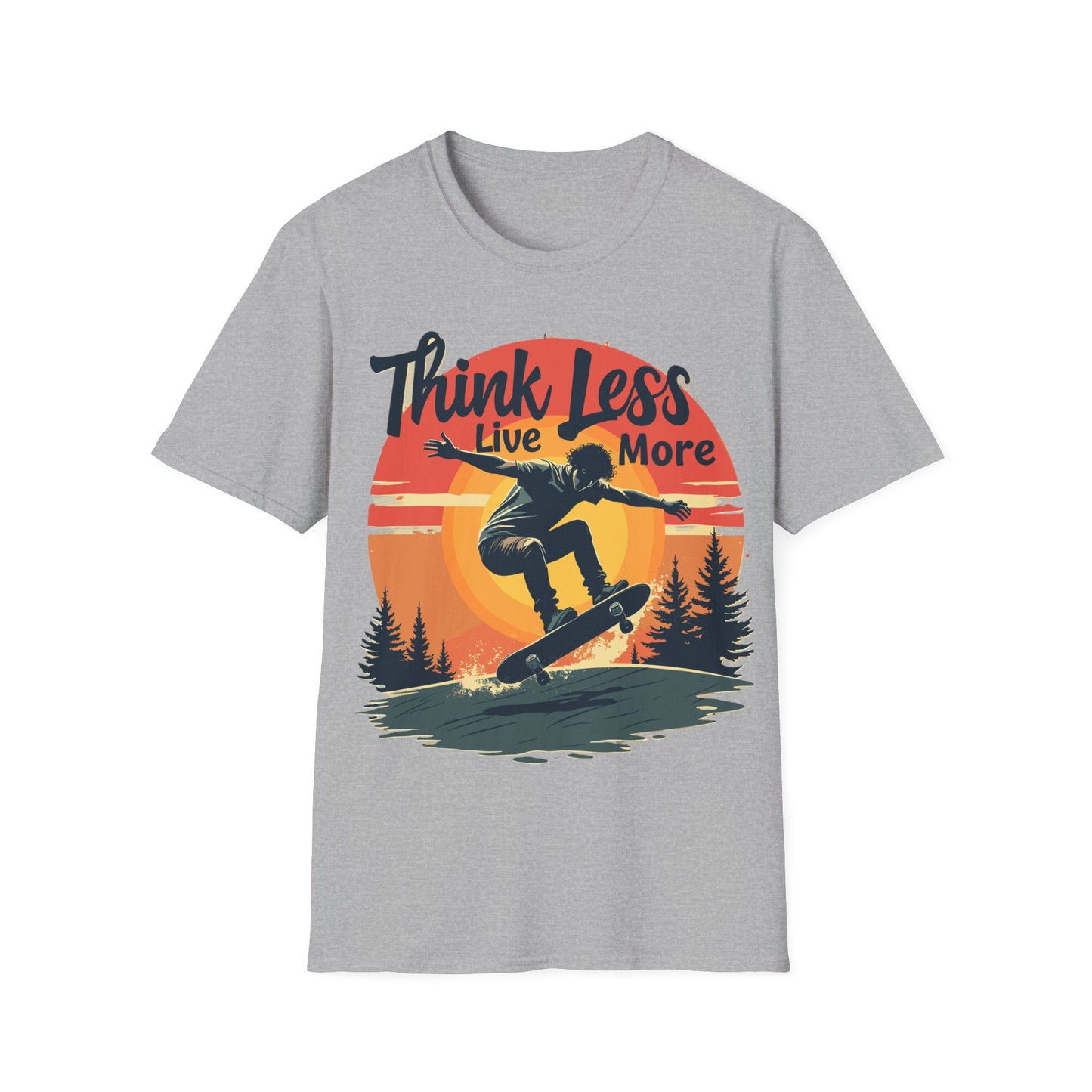 Think Less Live More Retro T-Shirt