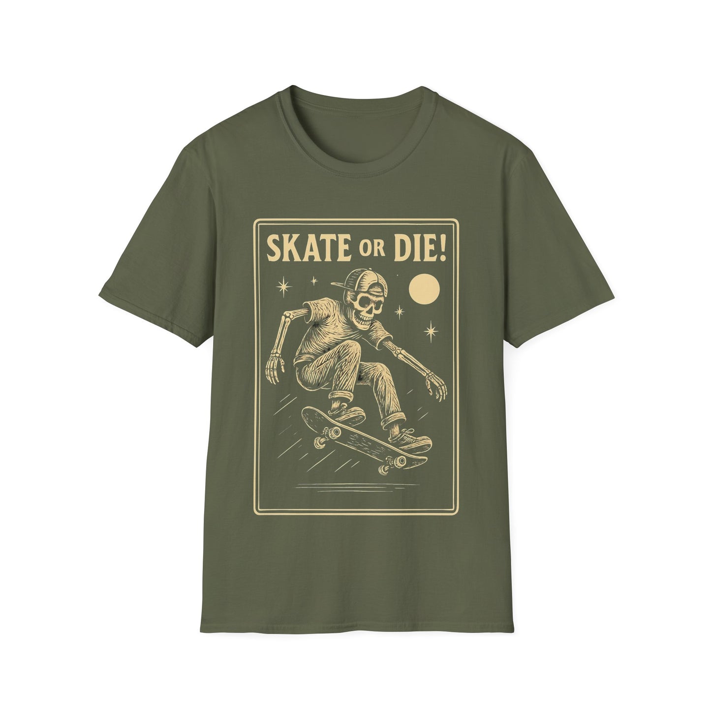 Skate or Die Skeleton T-Shirt