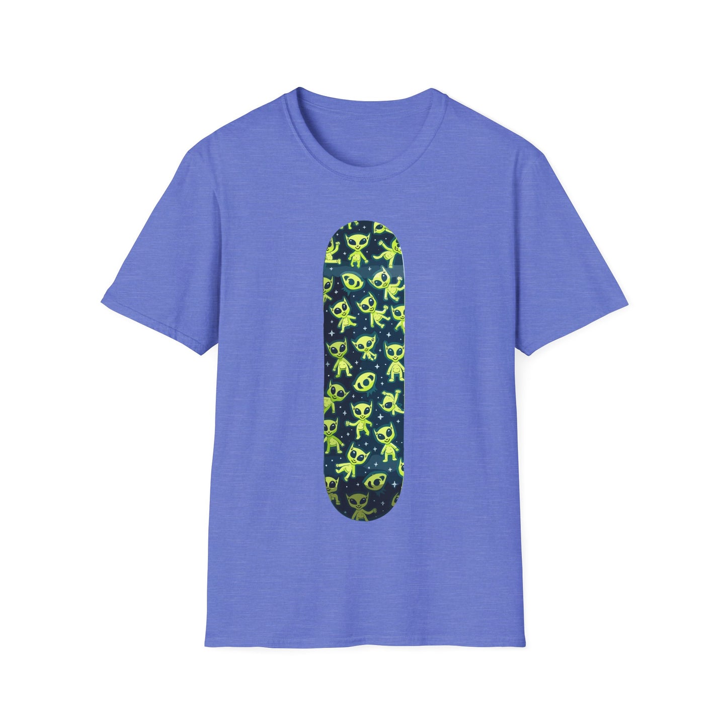 Alien Skateboard Vertical T-Shirt