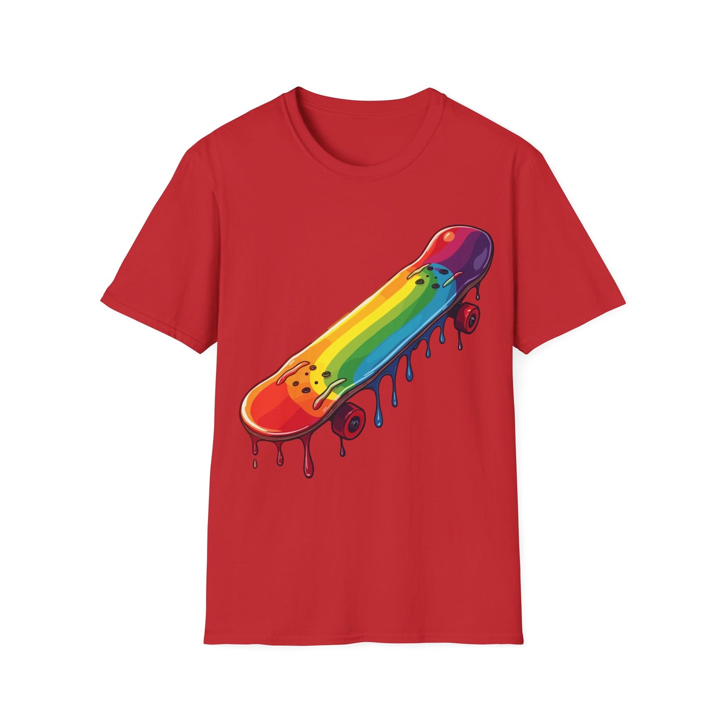 Dripping Paint Skateboard T-Shirt