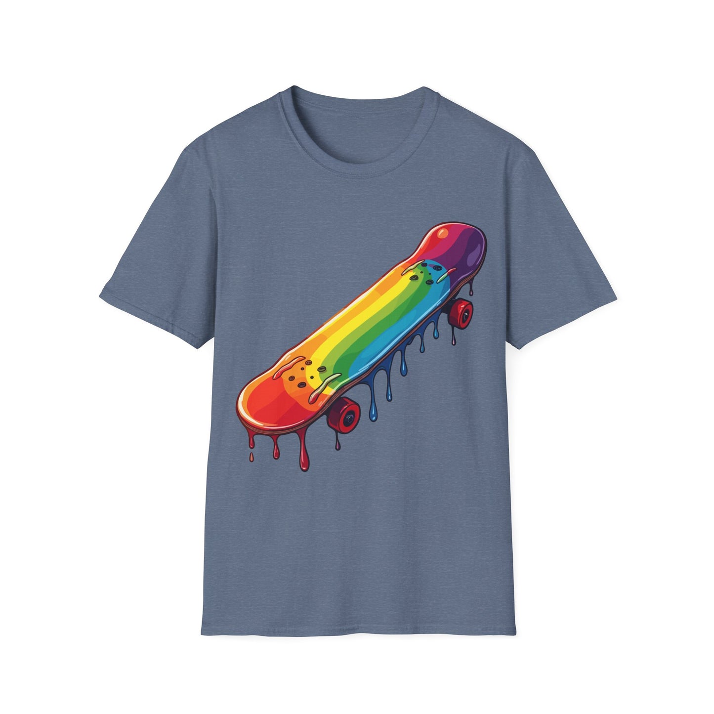 Dripping Paint Skateboard T-Shirt