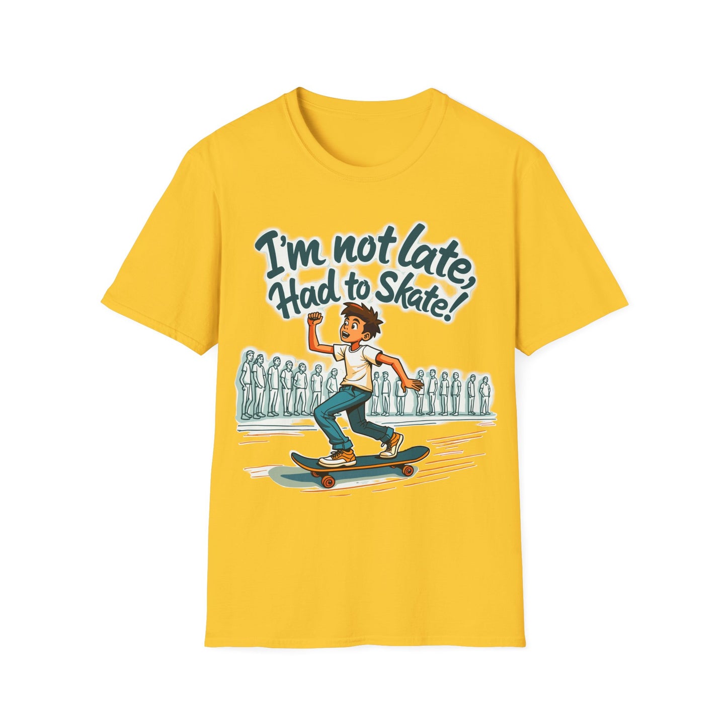 I'm Not Late Had To Skate Boy T-Shirt