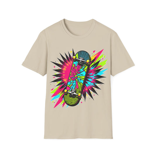 Neon Skateboard T-Shirt