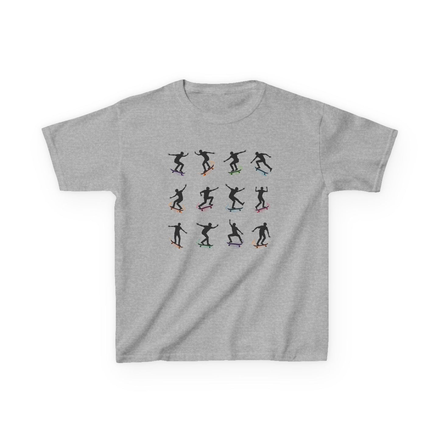 Crazy Skateboarders With Swirls Kid's Tee