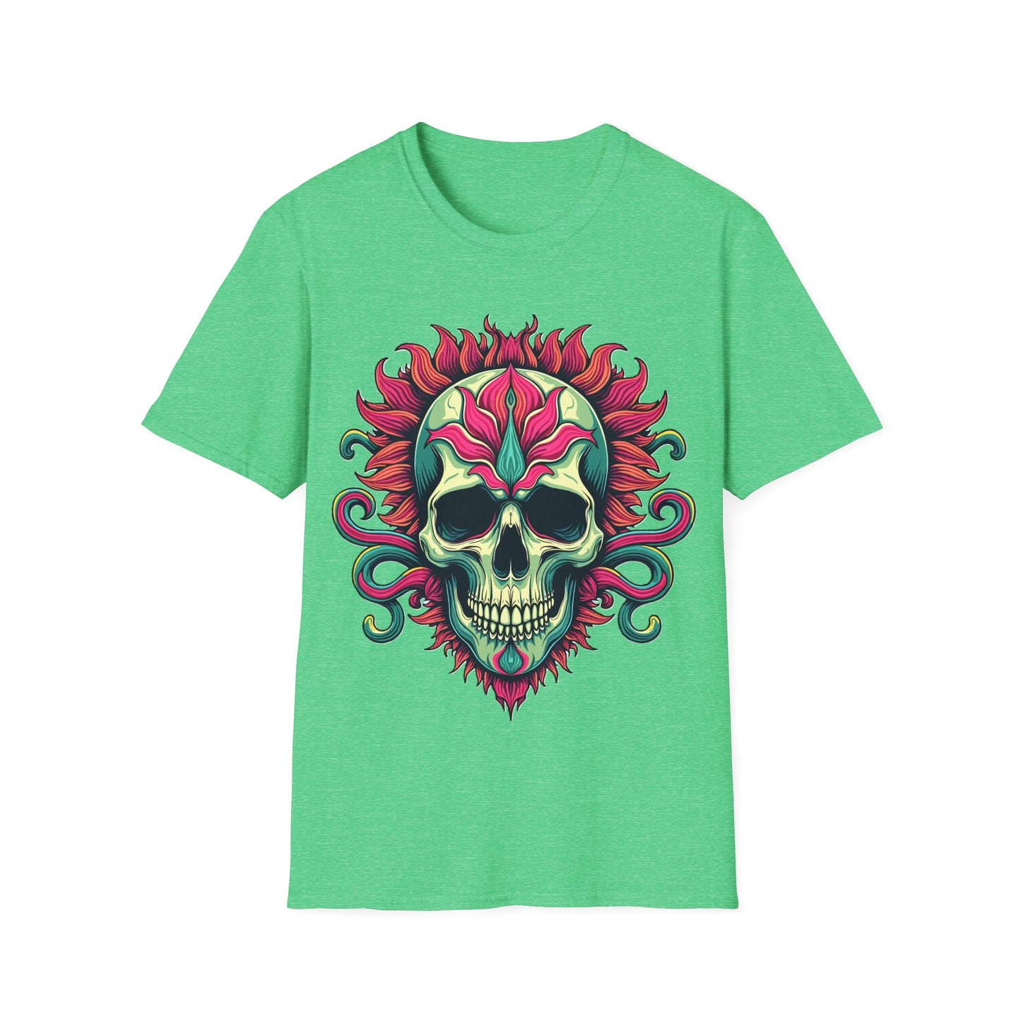 Skull With Flower Petals T-Shirt