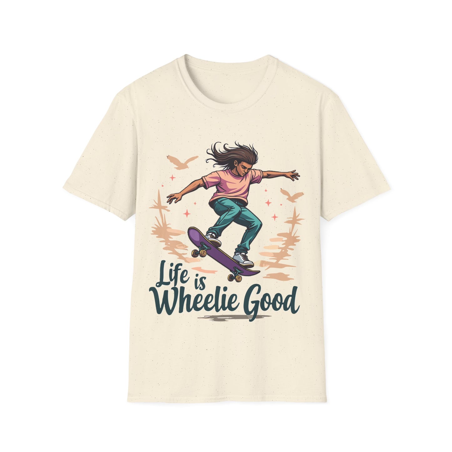 Life Is Wheelie Good Long Hair T-Shirt