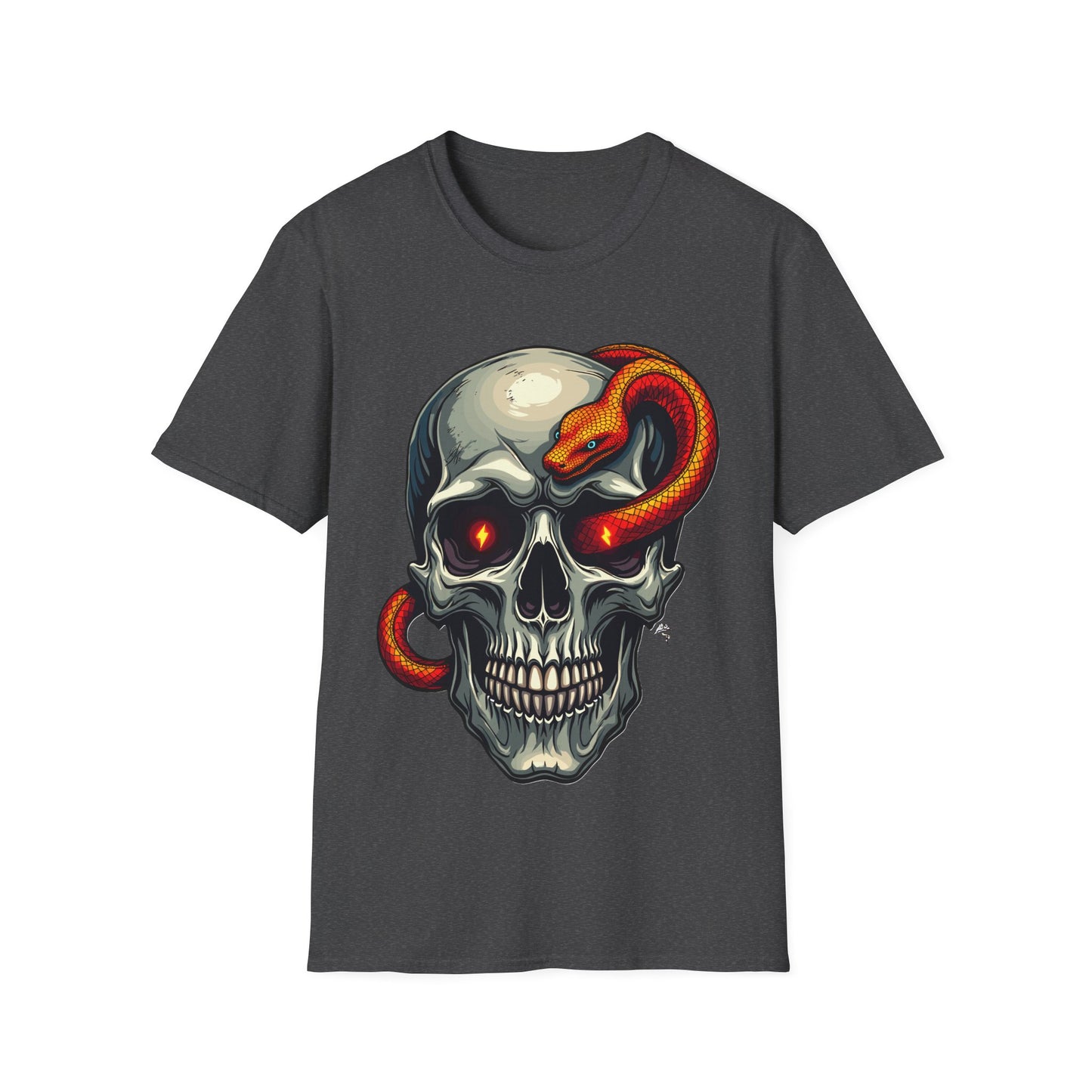 Skull With Snake T-Shirt