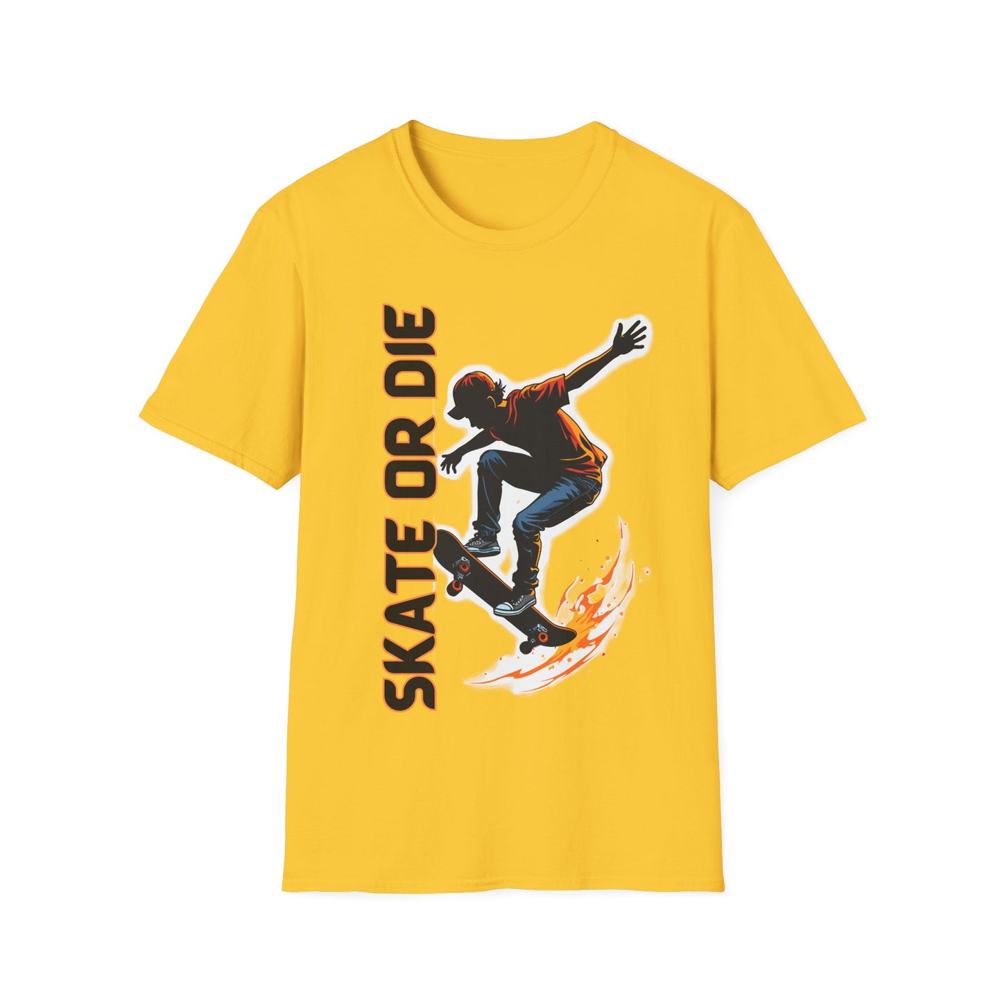 Skate Or Die In Orange T-Shirt