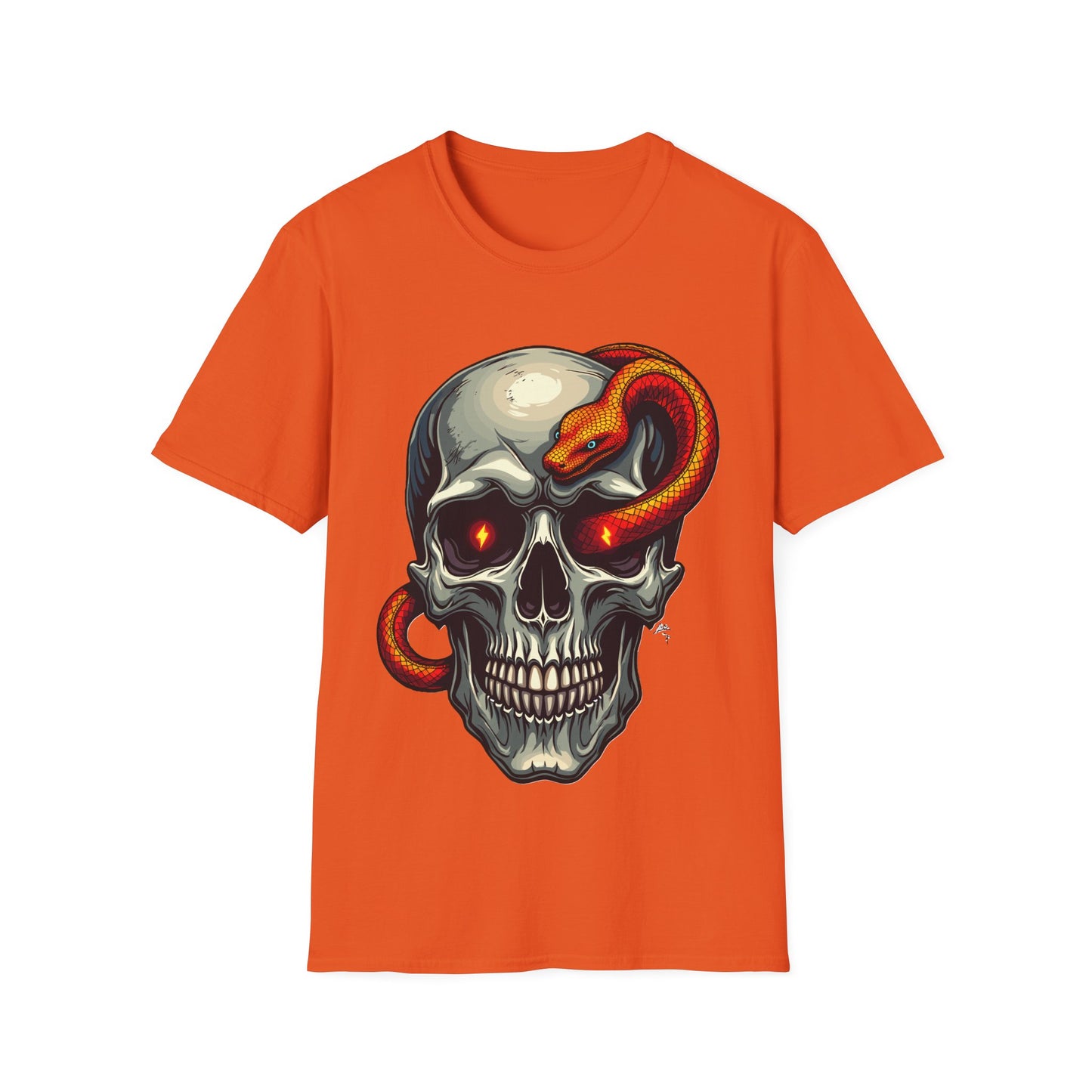 Skull With Snake T-Shirt