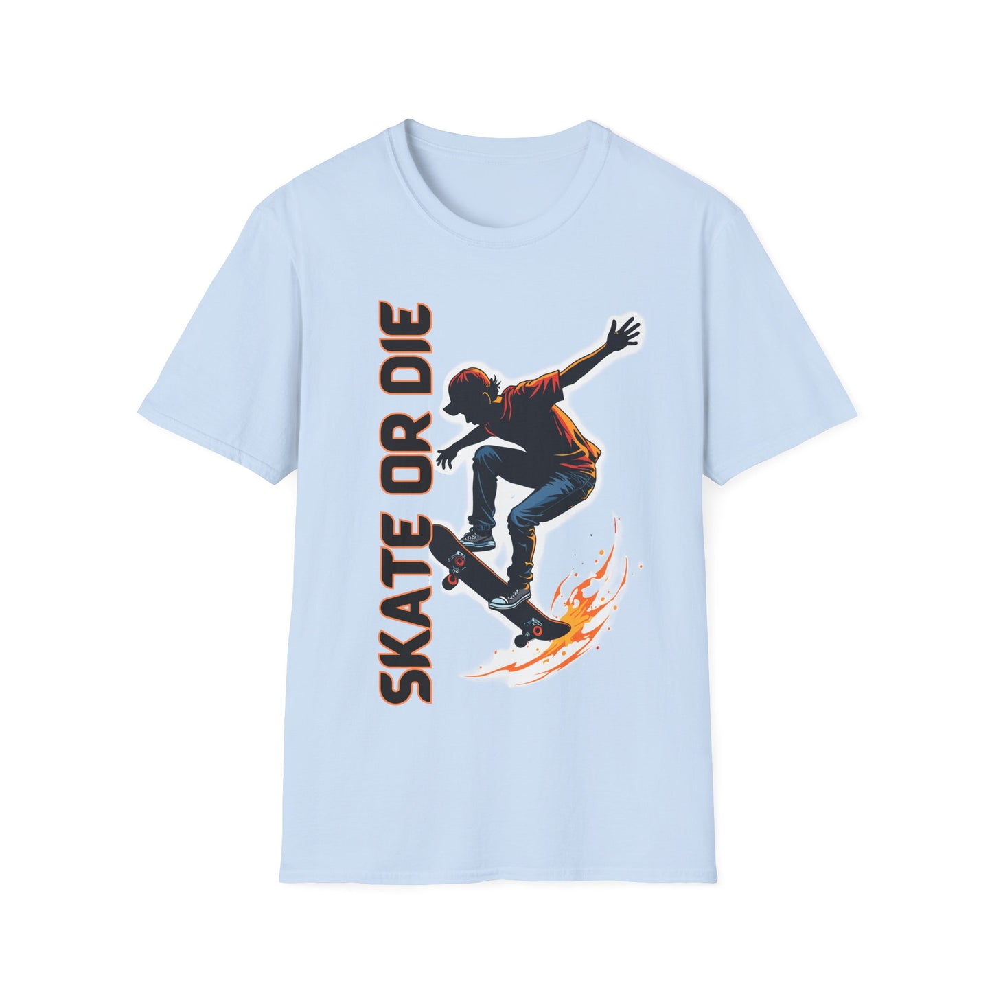 Skate Or Die In Orange T-Shirt