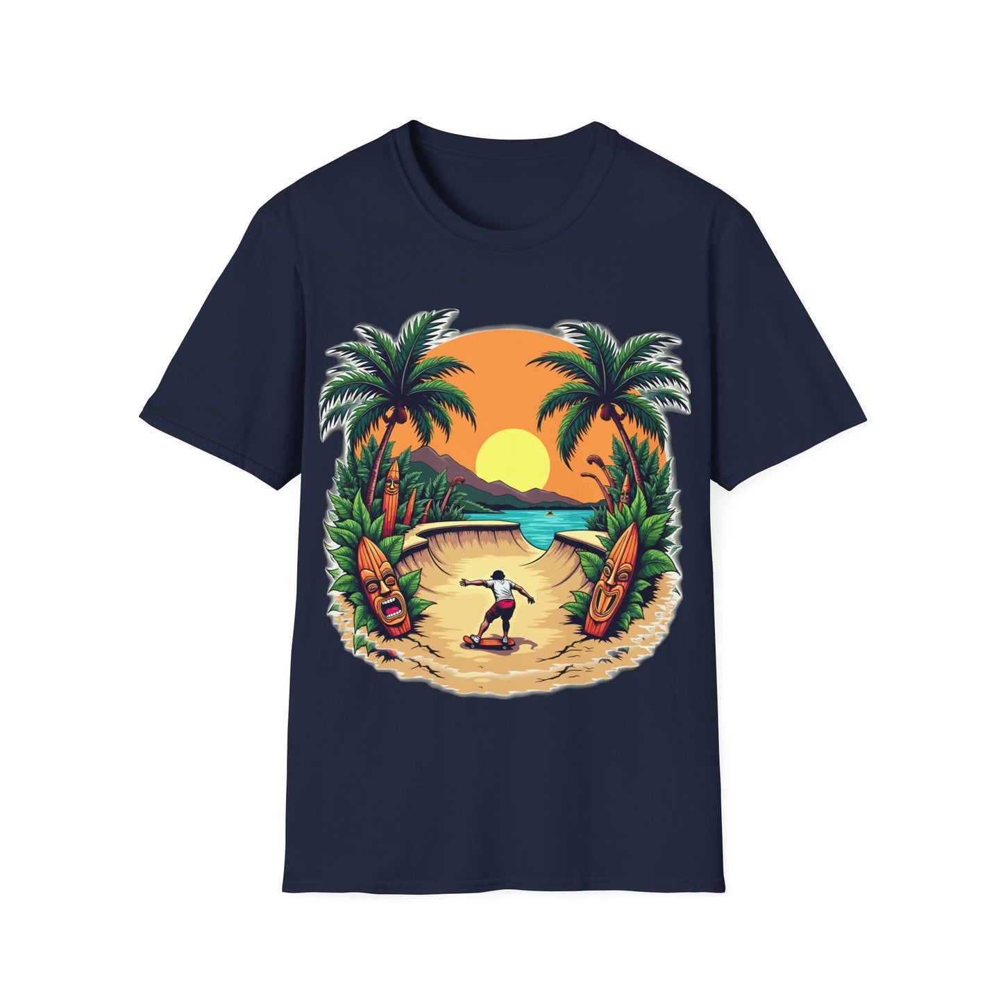 Hawaiian Skateboarder T-Shirt