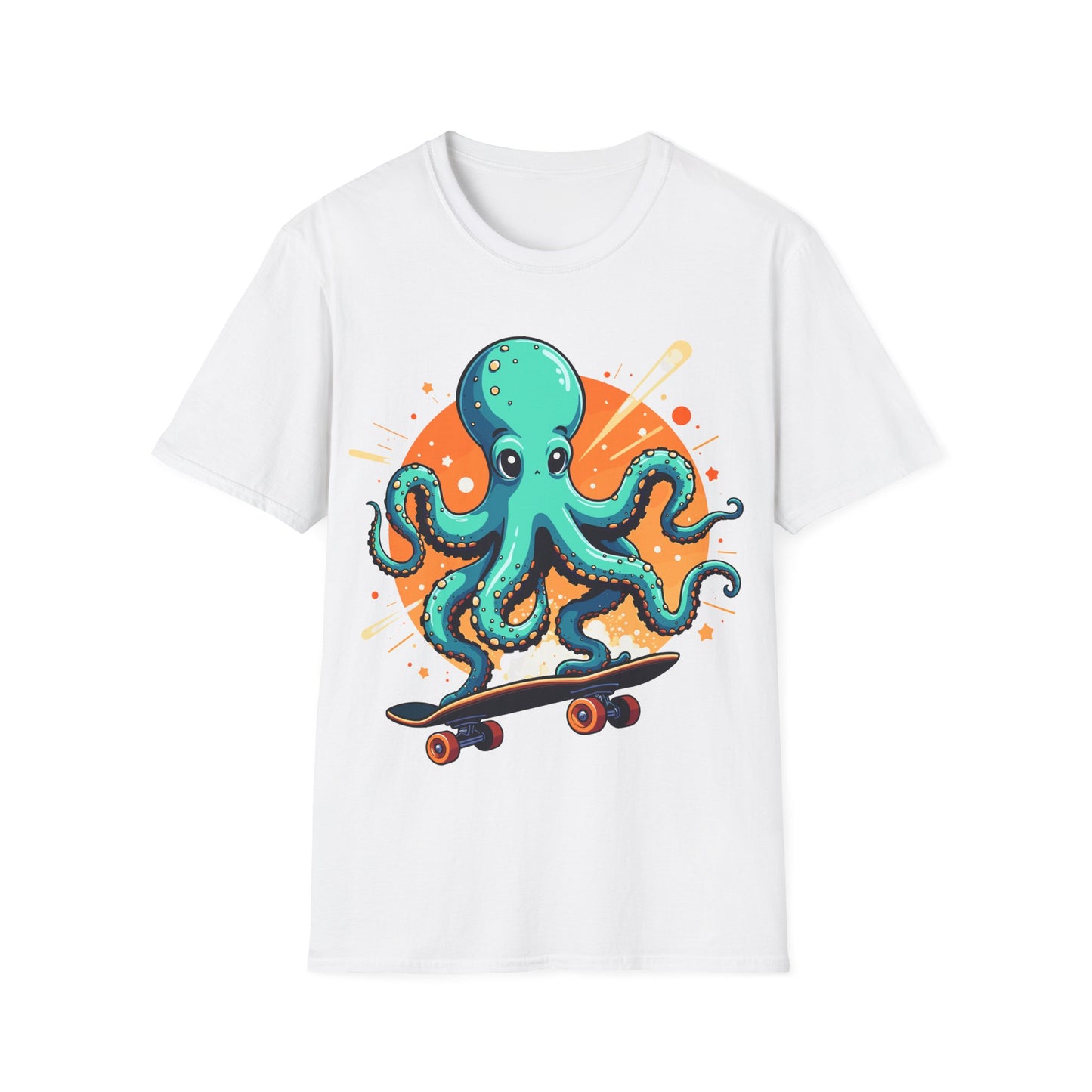 Skateboarding Octopus T-Shirt