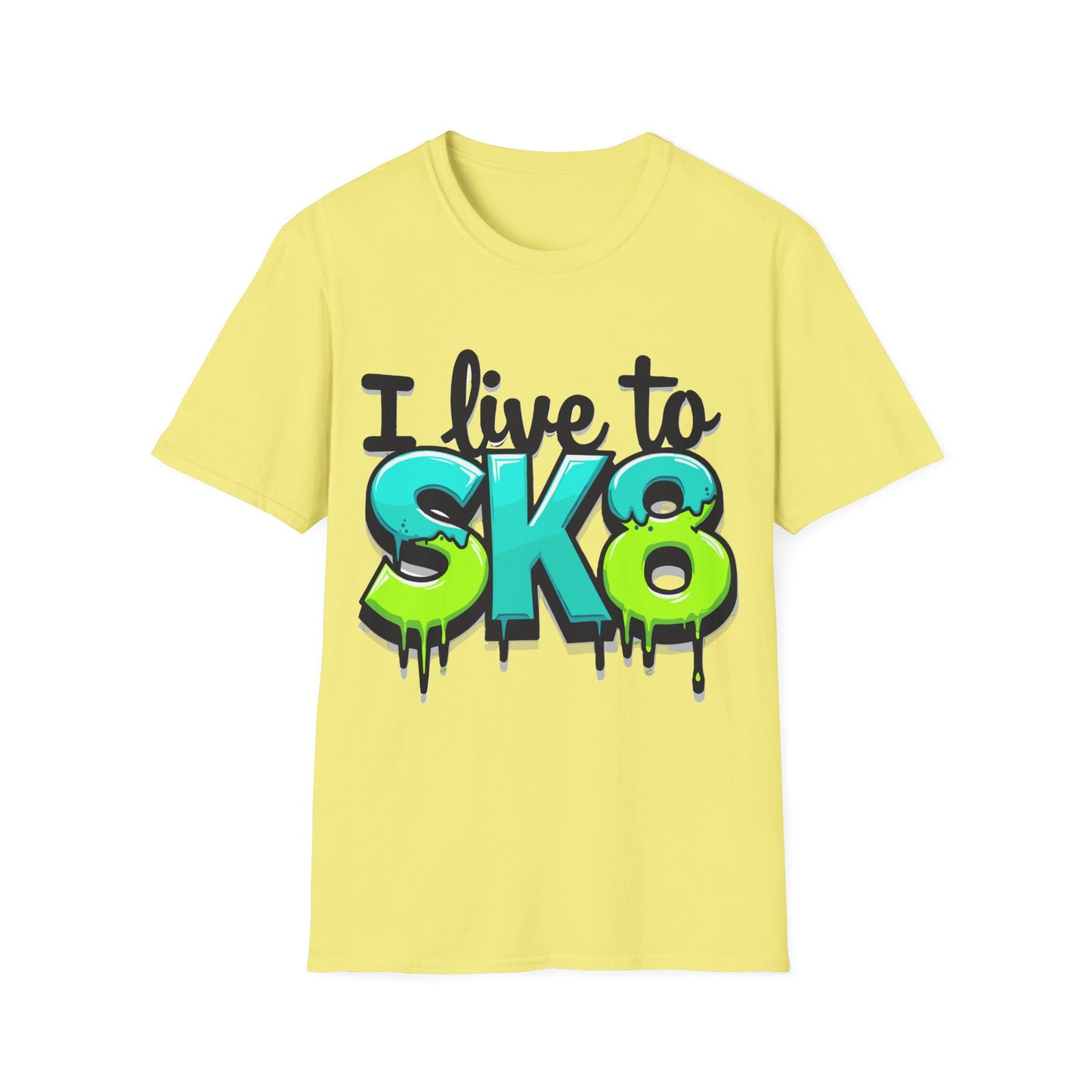 I Live To Sk8 Drip T-Shirt