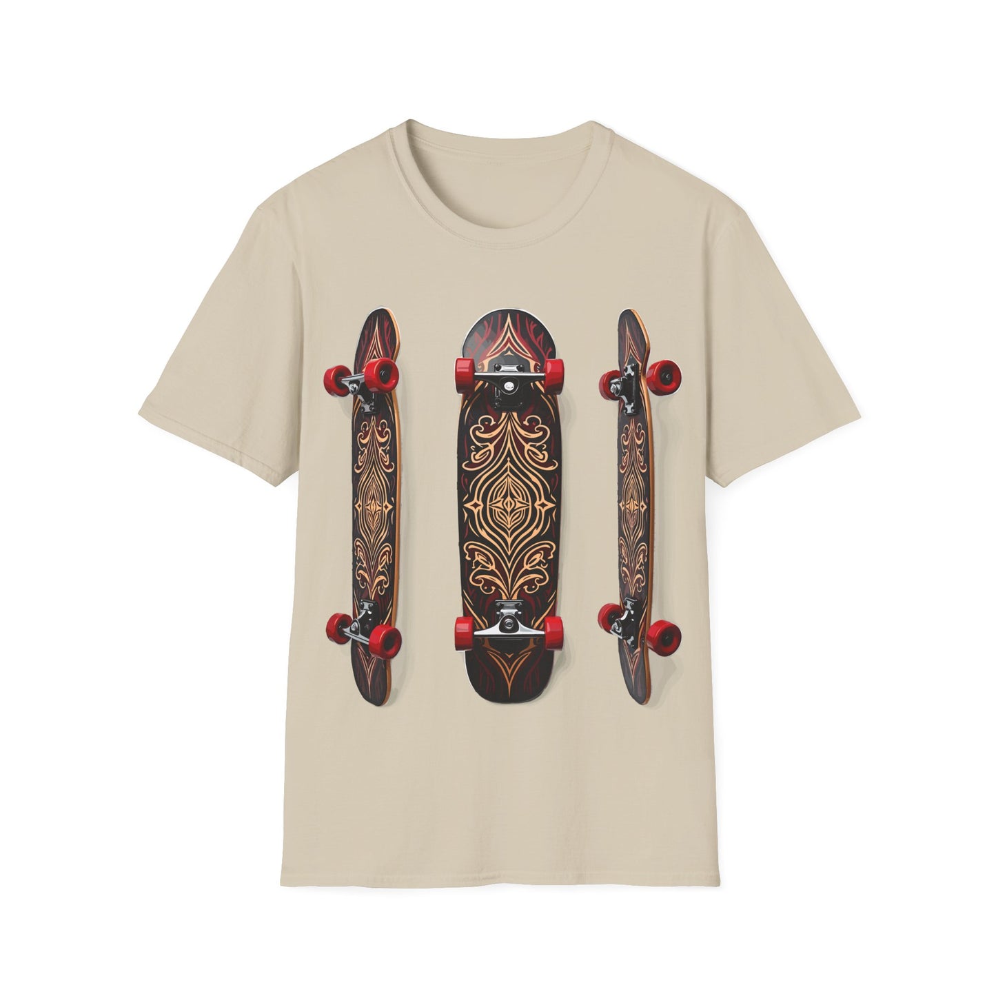 Three Tribal Wood Skateboards T-Shirt