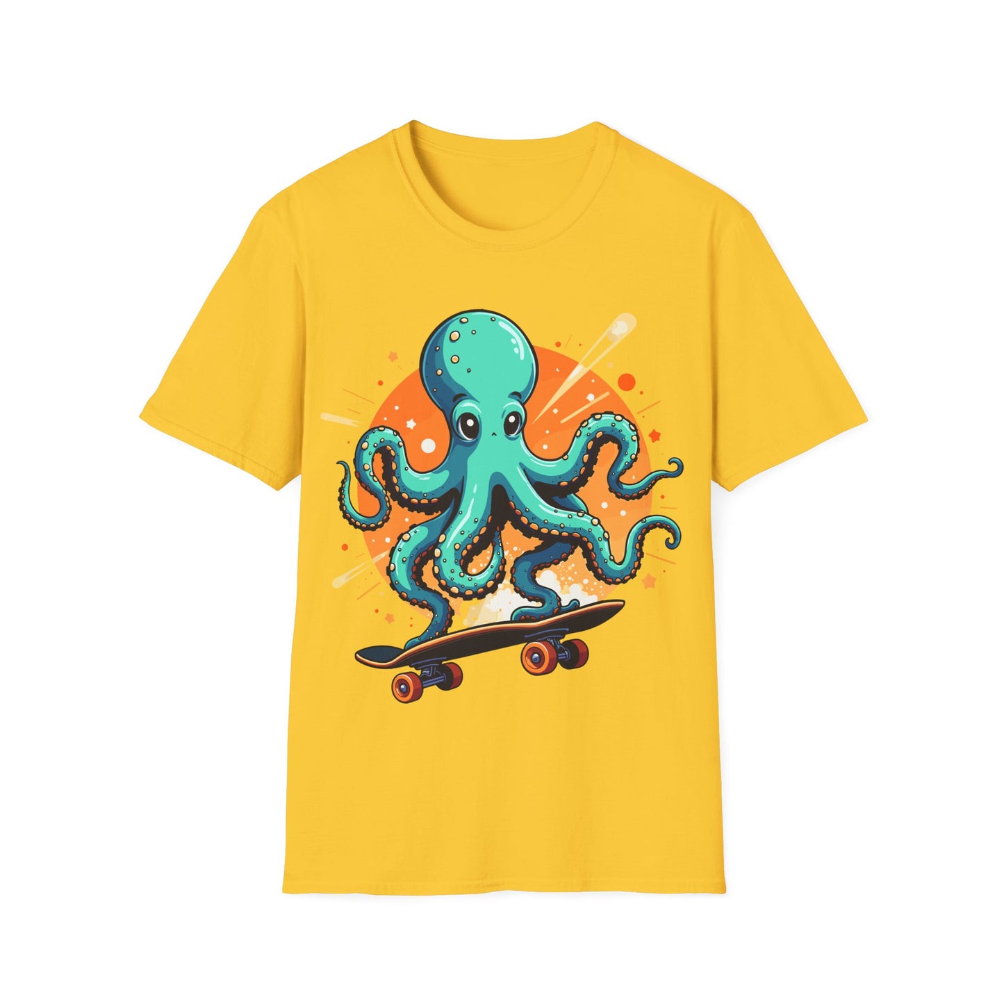 Skateboarding Octopus T-Shirt