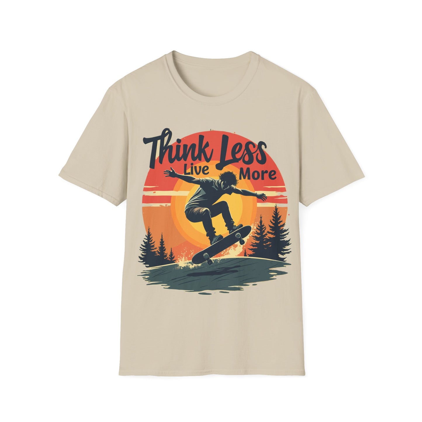 Think Less Live More Retro T-Shirt