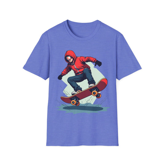 Red Hoodie Skater T-Shirt