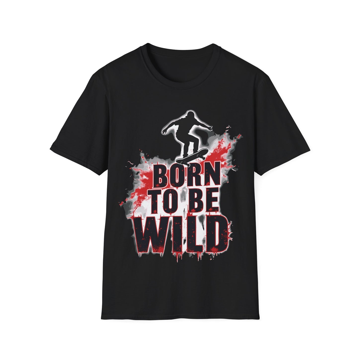 Born To Be Wild Red Drips T-Shirt