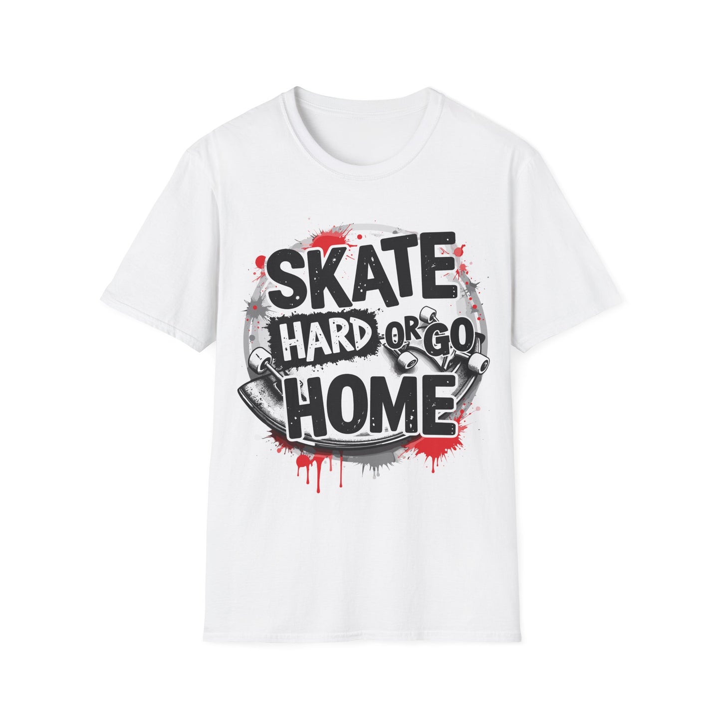 Skate Hard or Go Home Splatter T-Shirt