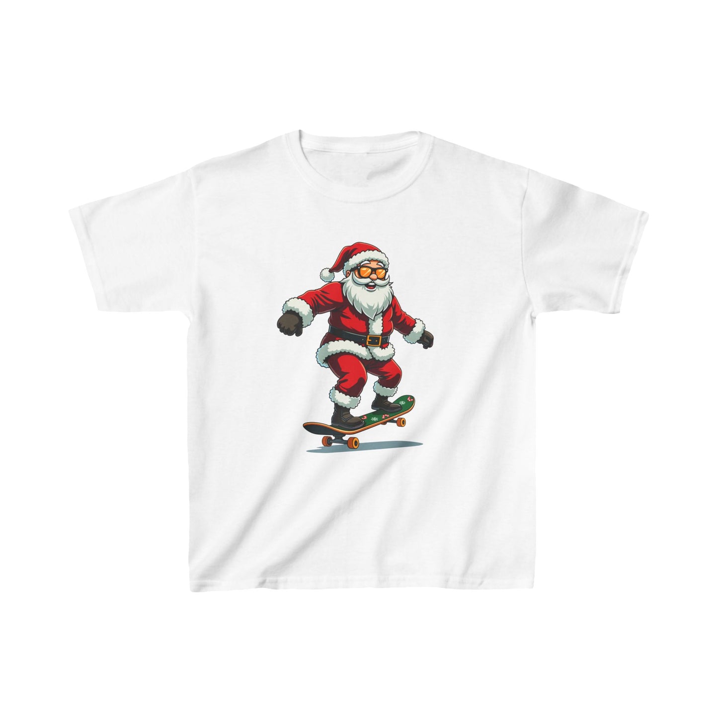 Santa Skateboarding Kid's Tee
