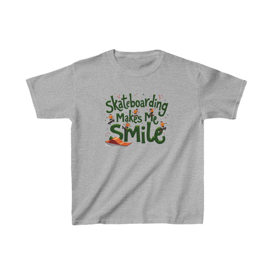 Skateboarding Makes Me Smile Kid's Tee