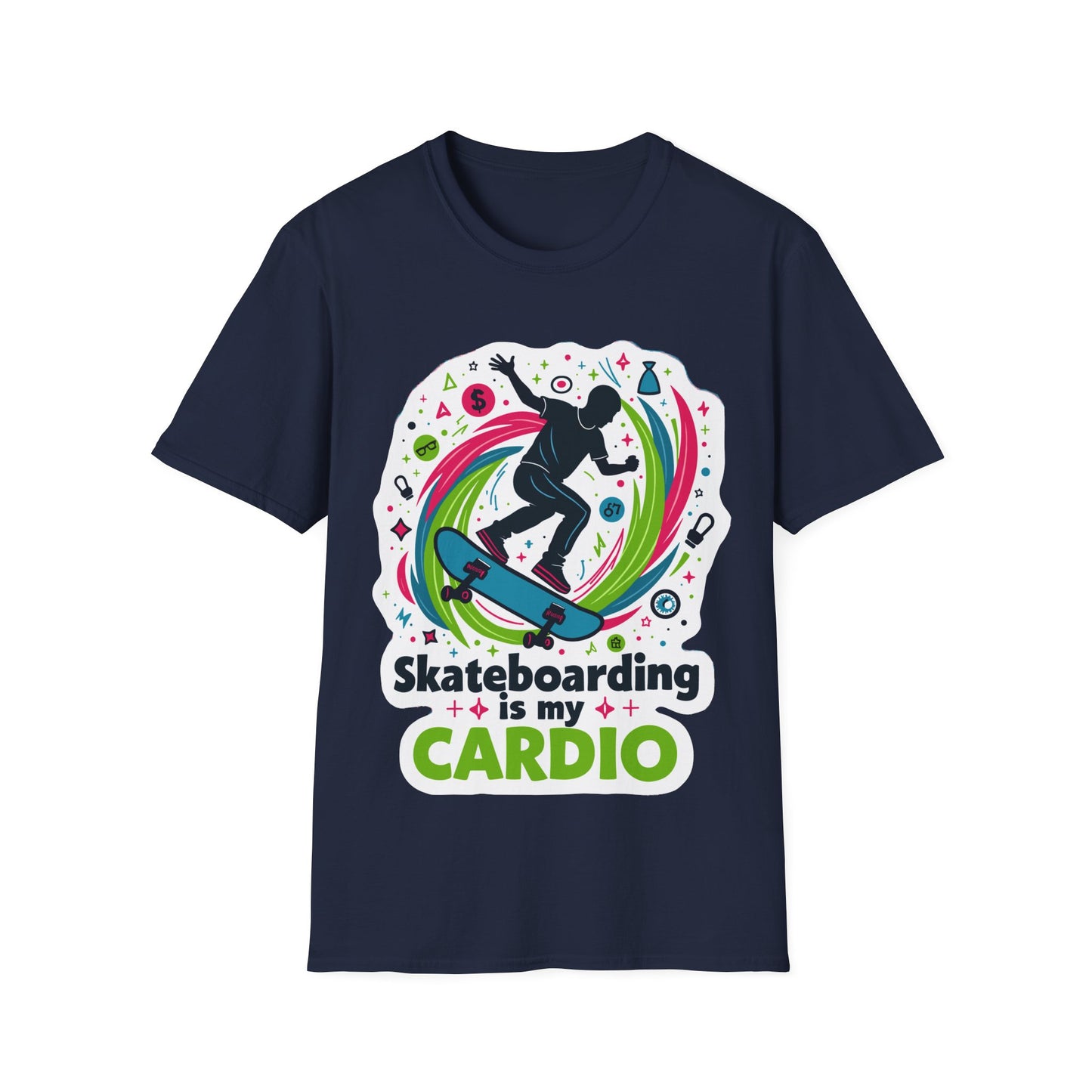 Skateboarding Is My Cardio T-Shirt