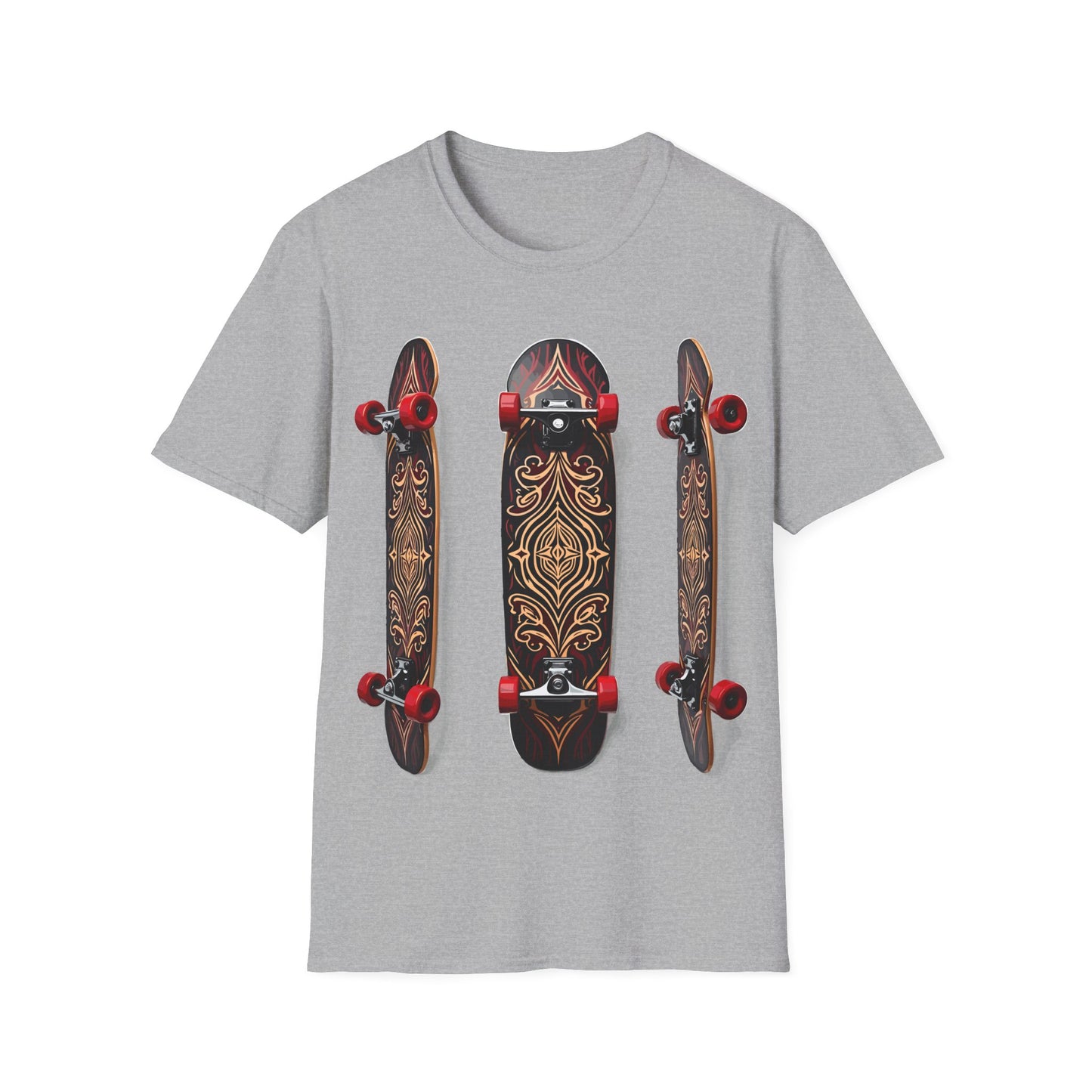 Three Tribal Wood Skateboards T-Shirt